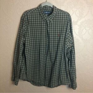 Ralph Lauren Custom Fit button down long sleeve shirt xl great condition